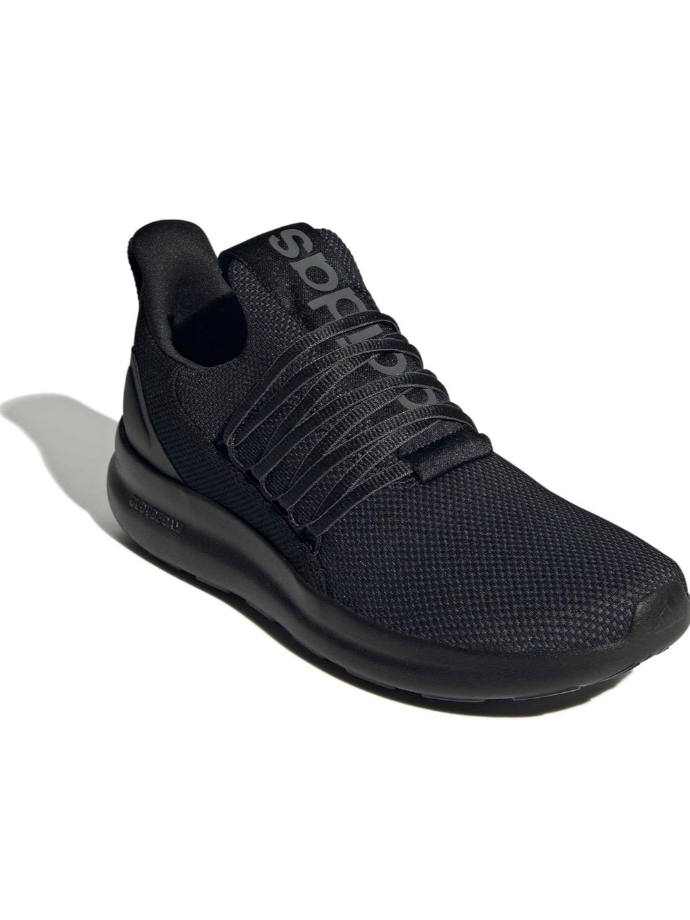adidas Black Knit Cloudfoam Lace-Up Sneaker
